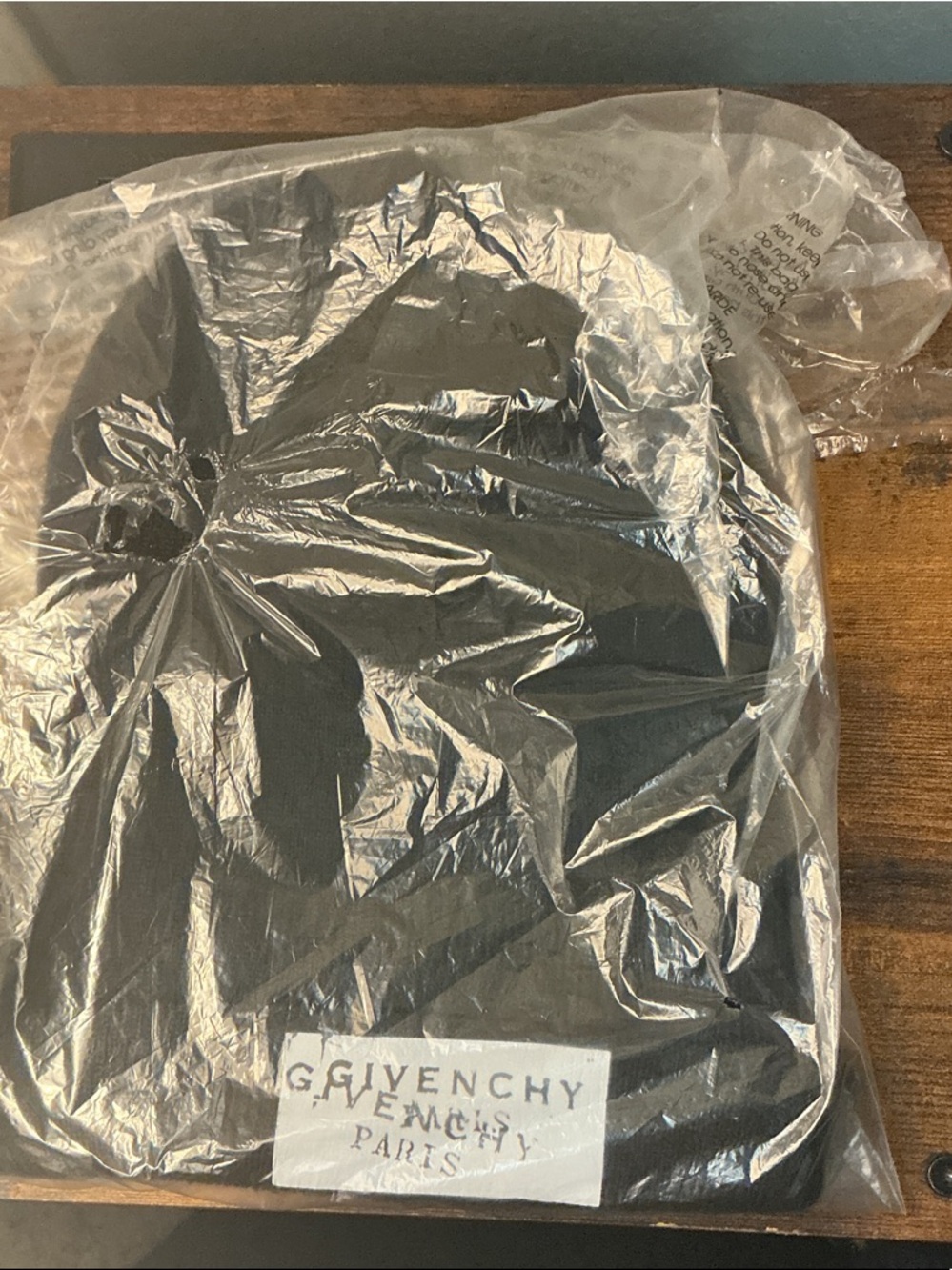 Givenchy Black Knit Beanie with Logo Patch